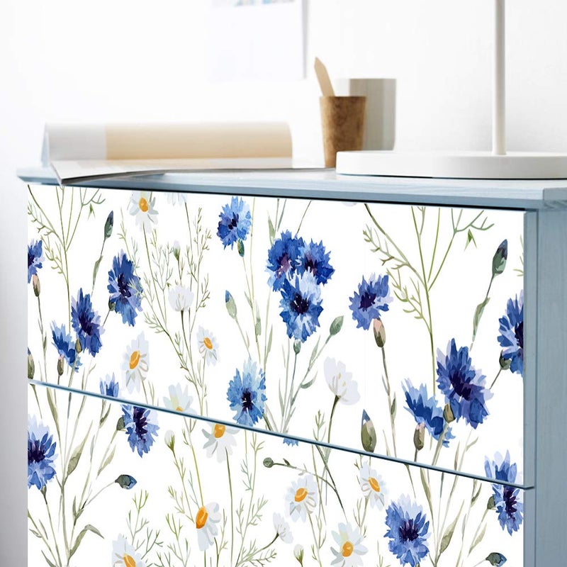 Alwayspon Self-Adhesive Dresser Sticker, Peel and Stick Furniture Stickers/Decals, Removable Furniture Skin (009, MALM)â€¦ - Image 4